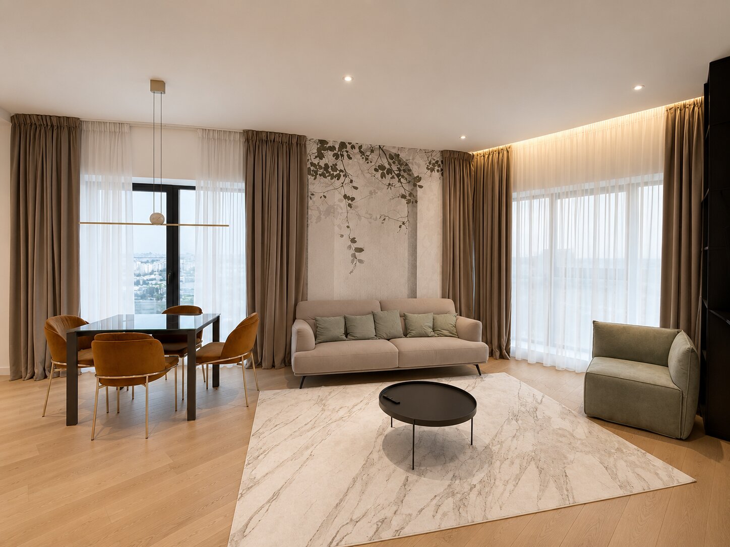 Apartament 3 Camere de Închiriat | One Verdi Park, Etaj 16 | Vedere Spectaculoasă