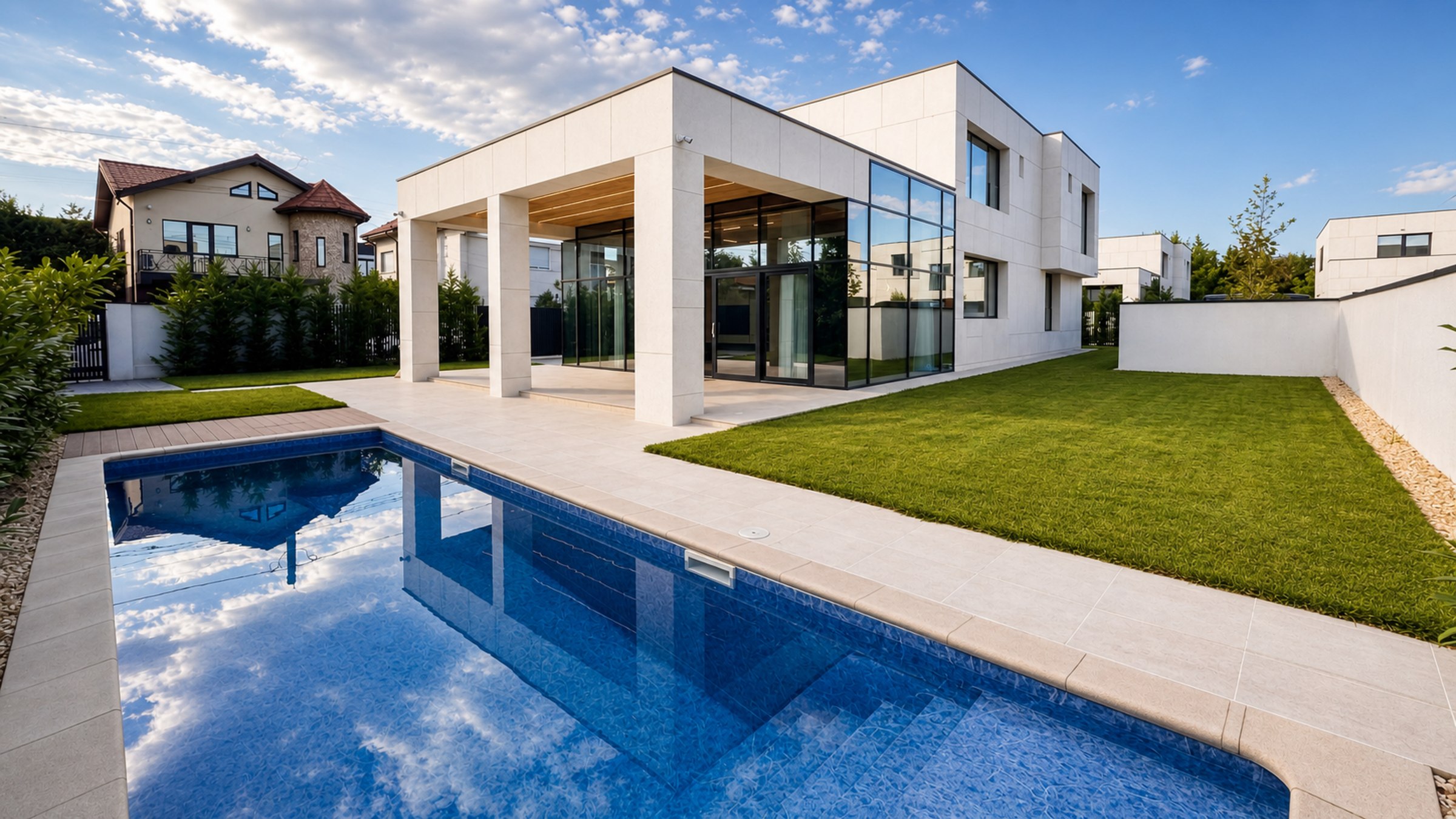 Vilă Nouă cu Piscină | Iancu Nicolae | 420 mp Utili | Nemobilată